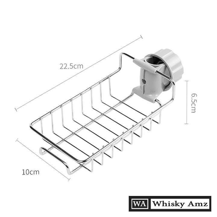 Giá treo vòi đựng đồ giẻ rửa chén bát - kệ gắn vòi inox để đồ rửa chén bát cực tiện lợi giá cả phải chăng .