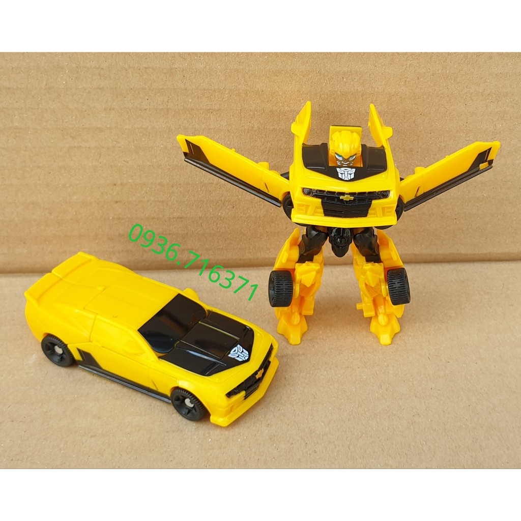 Robot Mini biến hình Bumblebee Mini cao 7cm, màu vàng nhiều bước Transformers - Hasbro (Mỹ)
