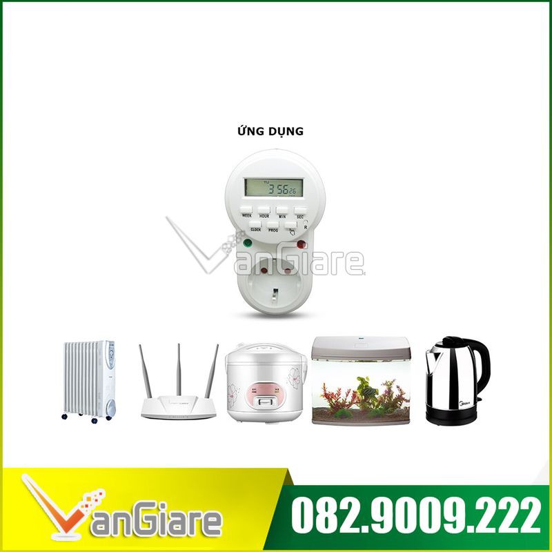 Bộ hẹn giờ Timer ETG 63A - ổ cắm hẹn giờ - công tắc hẹn giờ điện tử 16A/220v
