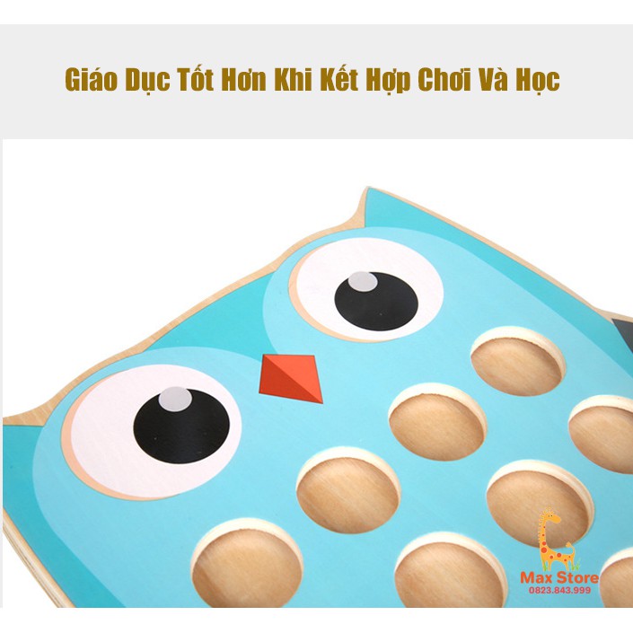 Bộ Đồ Chơi Luyện Trí Nhớ Tìm Cặp Hình Con Cú