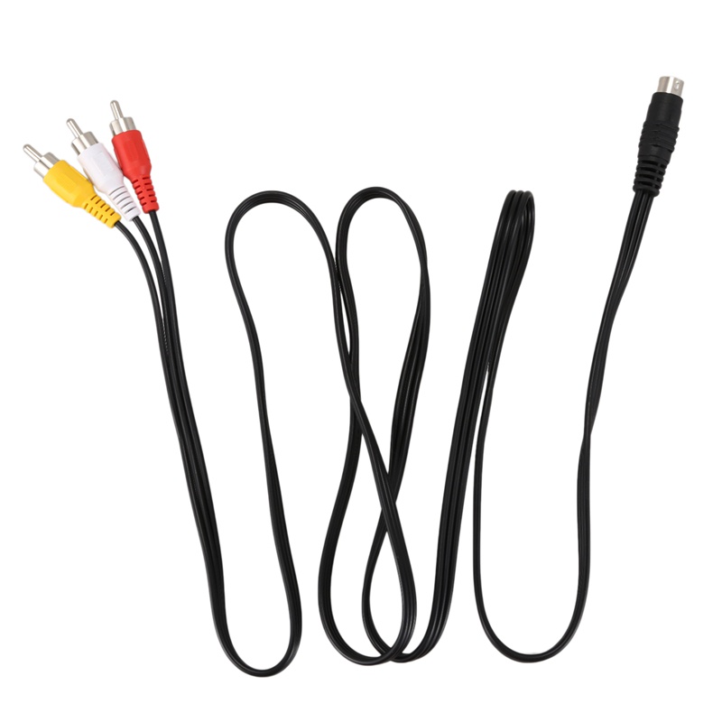 Dây cáp chuyển đổi đầu đực 1.5M 4.9ft 3 RCA sang 4 Pin S-Video