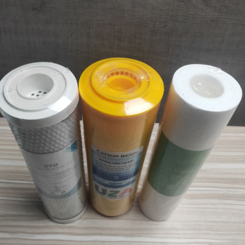 Bộ lõi 1 nesca, 2 cation, 3 cto. bộ lõi dùng cho nước giếng khoan