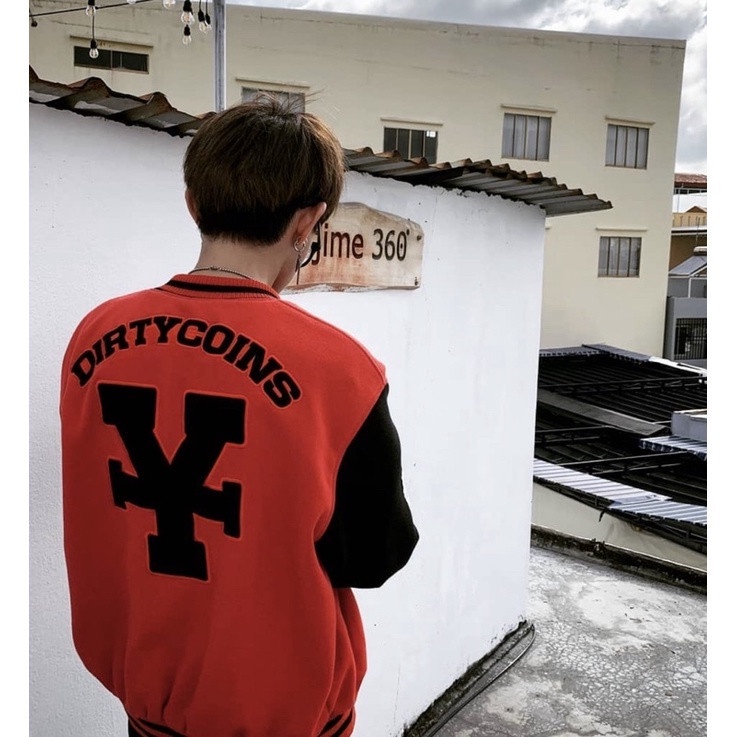Áo Khoác Bomber Varsity Jacket Local Brand Dirty Coins Nam Nữ Unisex