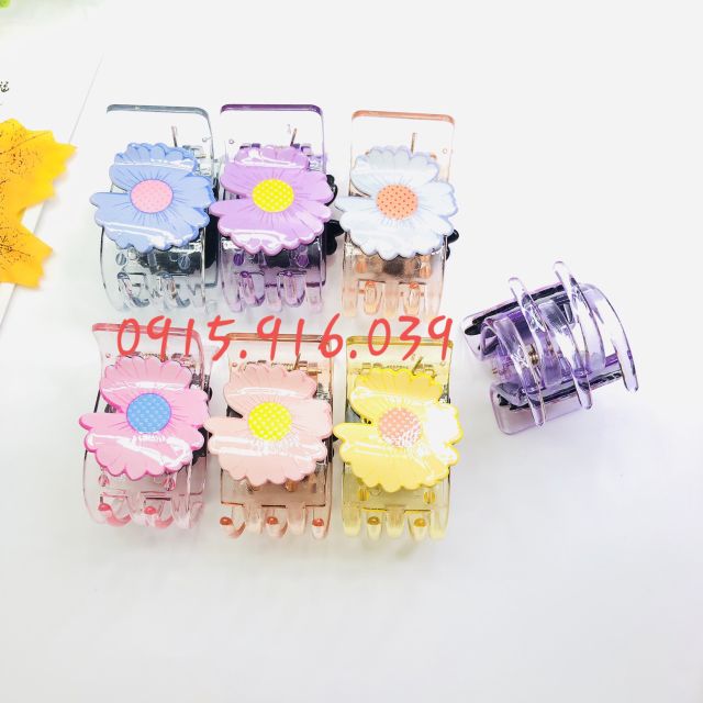 Kẹp tóc càng cua hoa cúc 5 răng ( loại 1 ) hot trend cho nữ xinh xắn lung linh