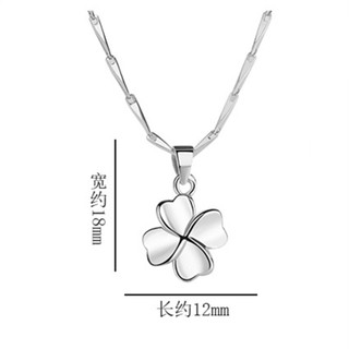 Dây chuyền bạc mặt cỏ 4 lá may mắn