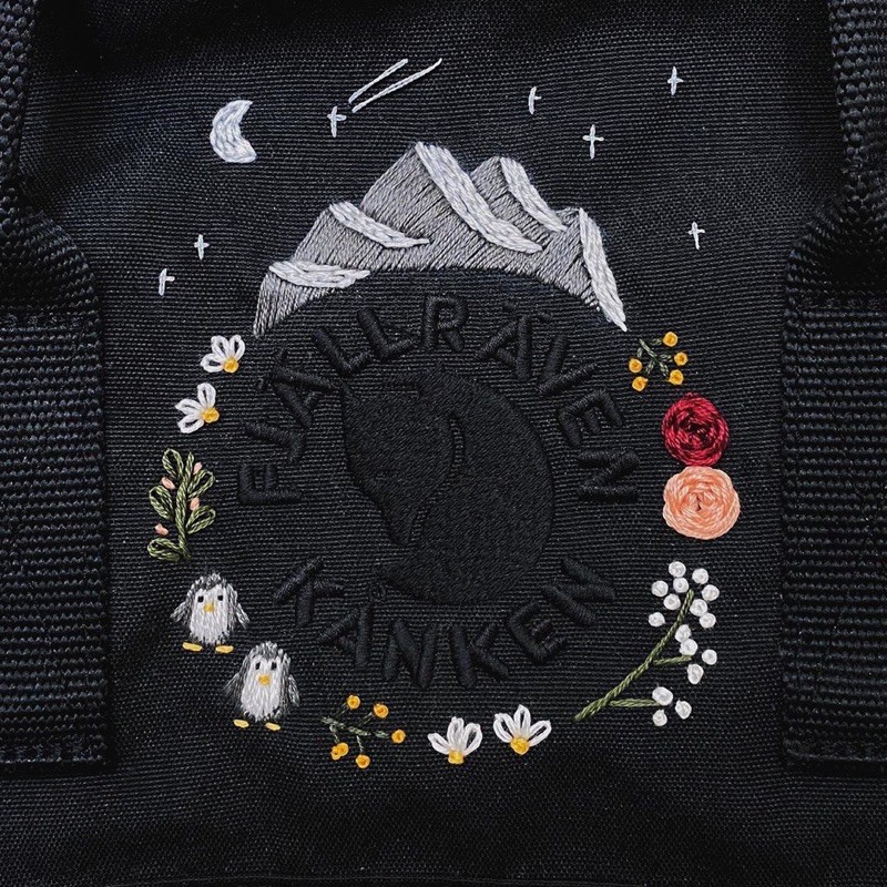 Balo Kanken Logo Thêu Hàng Độc Có Sẵn