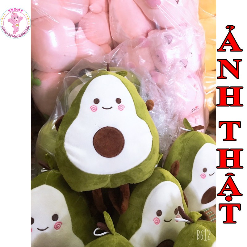 Gấu Bông Hình Trái Bơ Tròn Size 40Cm Chất Liệu Vải Bông Cao Cấp Xuất Siêu Thị Siêu Bền Đẹp