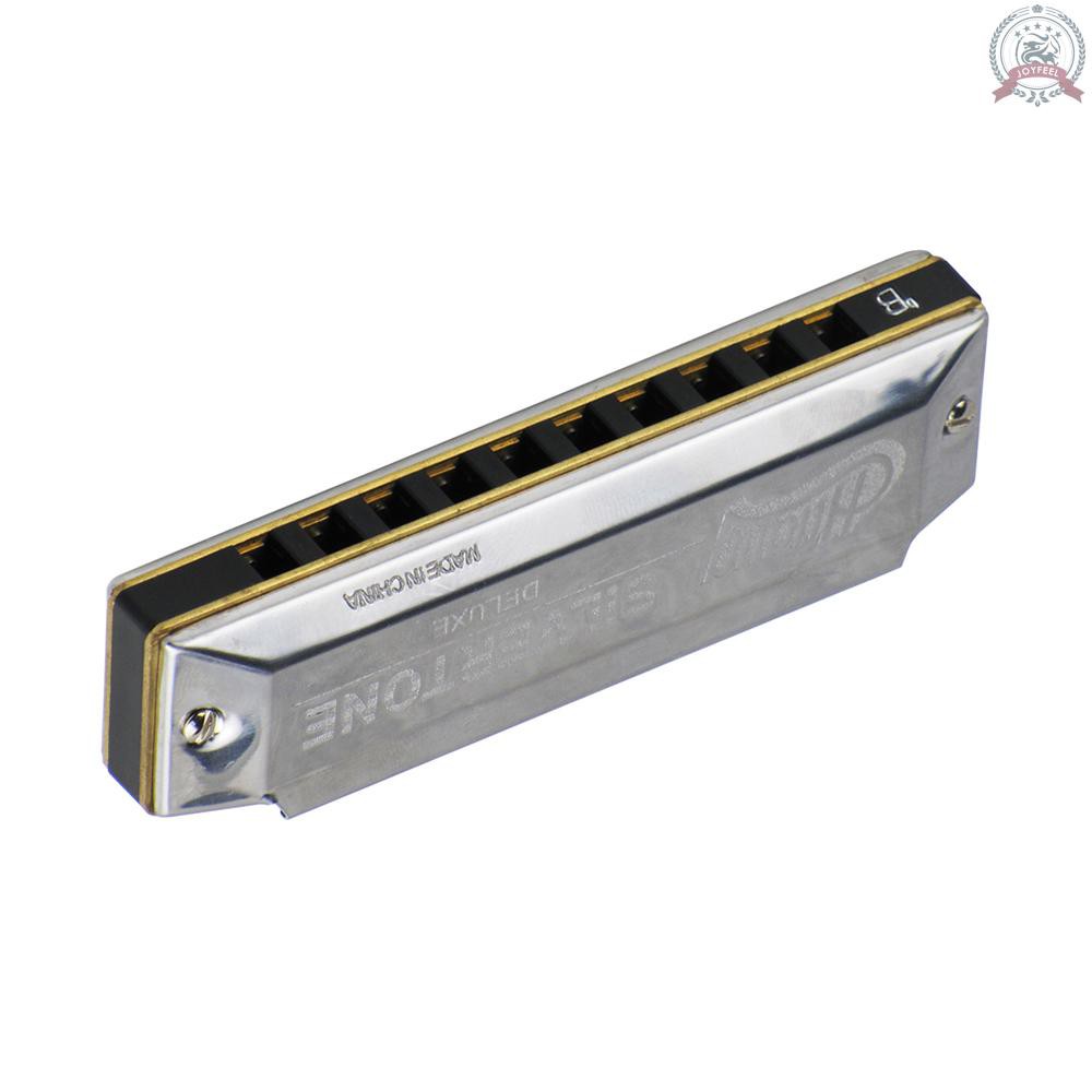 Kèn Harmonica 10 Lỗ Kèm Hộp Đựng Cho Người Mới Bắt Đầu