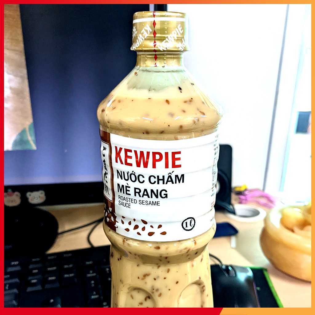 Chai sốt mè rang kewpie 1 lít thơm ngon, béo ngậy