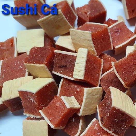 Cá / Gà / Bò sushi 50gr cho hamster, Nhím, Sóc