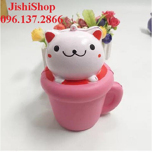Squishy Cat in cup (Squishy Cốc mèo) |shopee. Vn\Shopgiayred