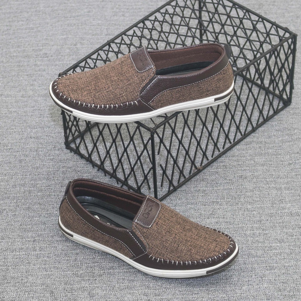 Giày lười vải nan thoáng khí thời trang ORSIL mã MD1