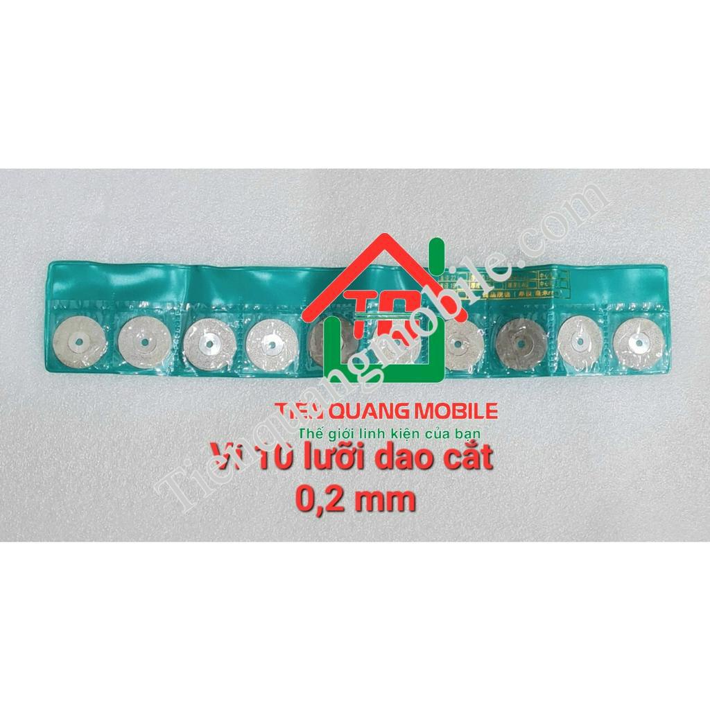 Combo 10 lưỡi dao tròn máy cắt kính xanh lá 0,2mm