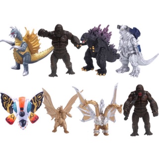 Set 08 mô hình nhân vật khủng long trong đại chiến quái vật godzilla vs kingkong - mẫu 05