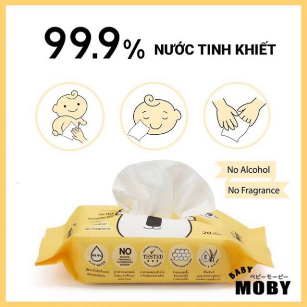 KHĂN ƯỚT TINH KHIẾT MOBY CHÍNH HÃNG