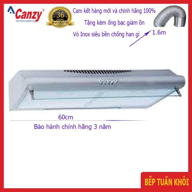 Máy hút mùi Canzy CZ 2060i-60cm-inox