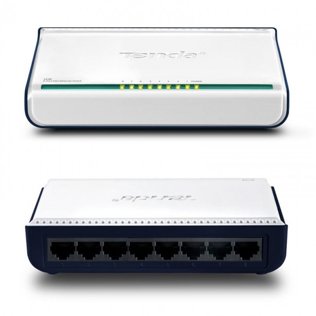 BỘ CHIA MẠNG 8 CỔNG SWITCH TENDA 8 PORT S108
