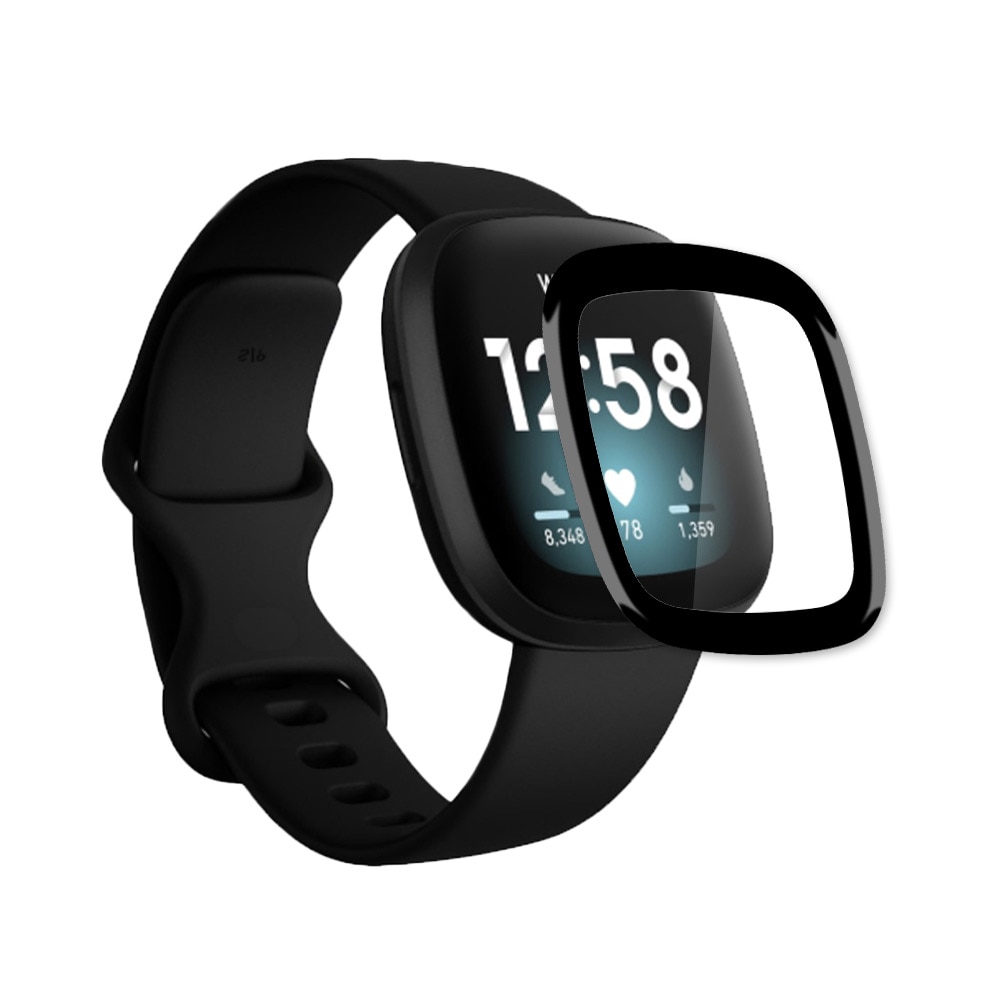 Set 2 Miếng Dán Màn Hình Cong 3d Cho Đồng Hồ Thông Minh Fitbit Versa 3