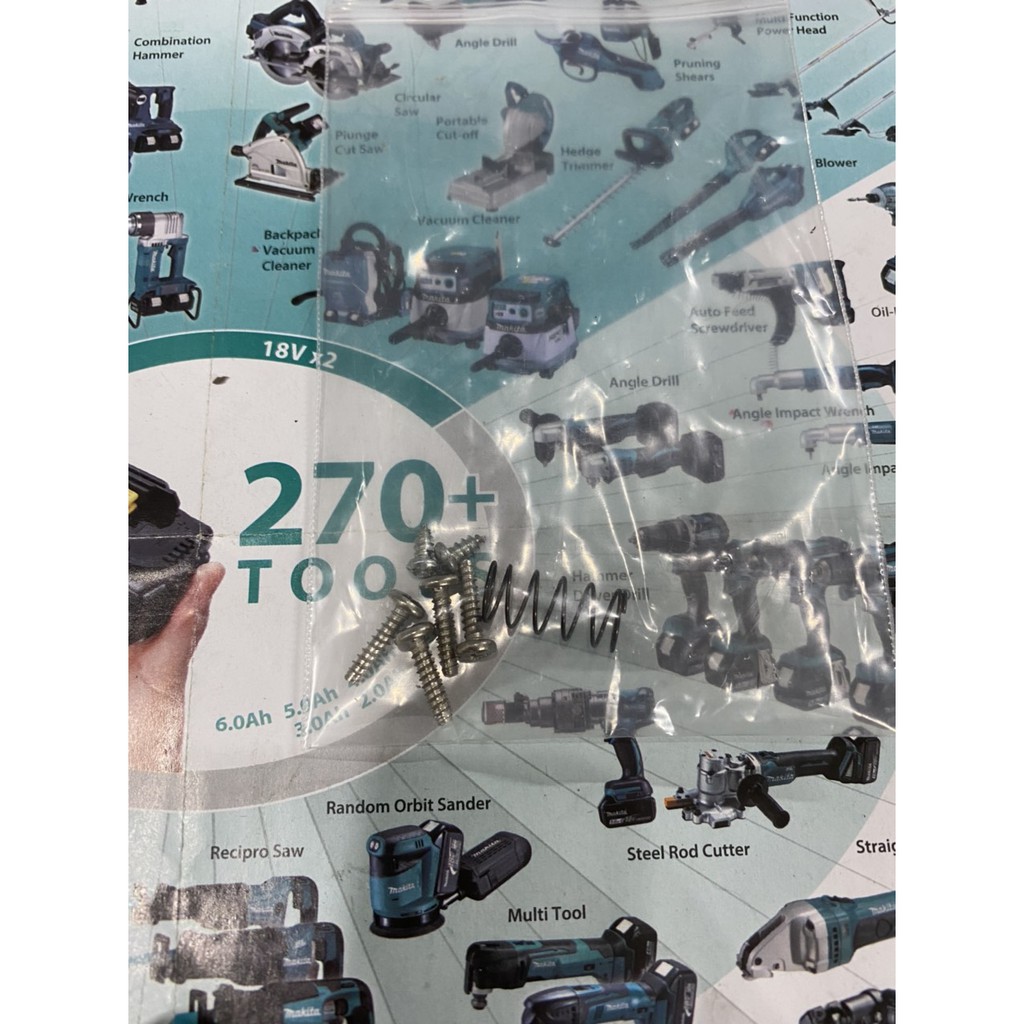 Vỏ Makita 5s 18V 2 hàng sạc Adapter, tem in. BN.