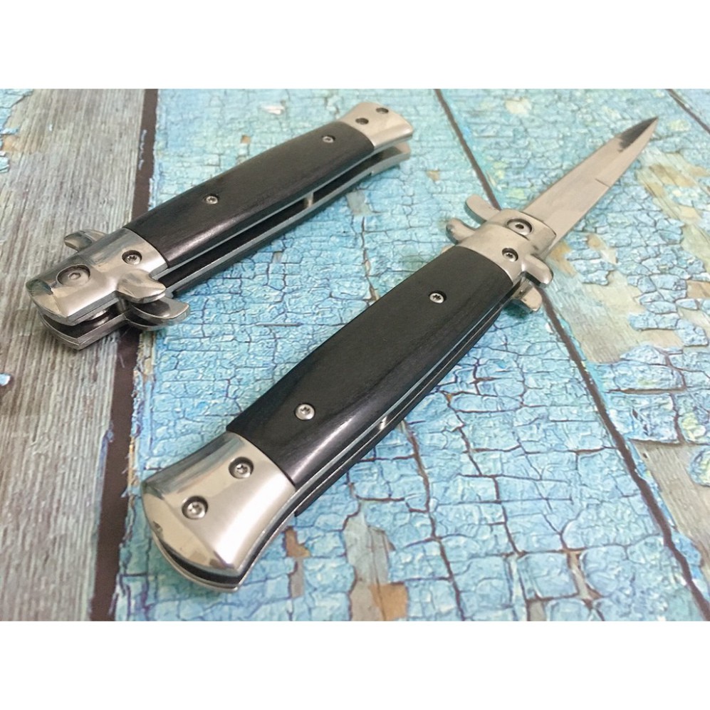 Dao Phượt Cá Kiếm Cán Gỗ Nâu Cao Cấp 23cm