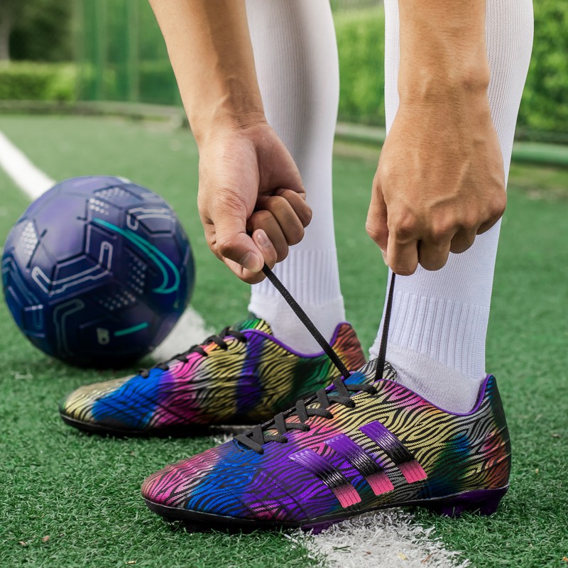Giày đá bóng chất lượng cao thích hợp cho sân cỏ tự nhiên size 35-44 thời trang unisex