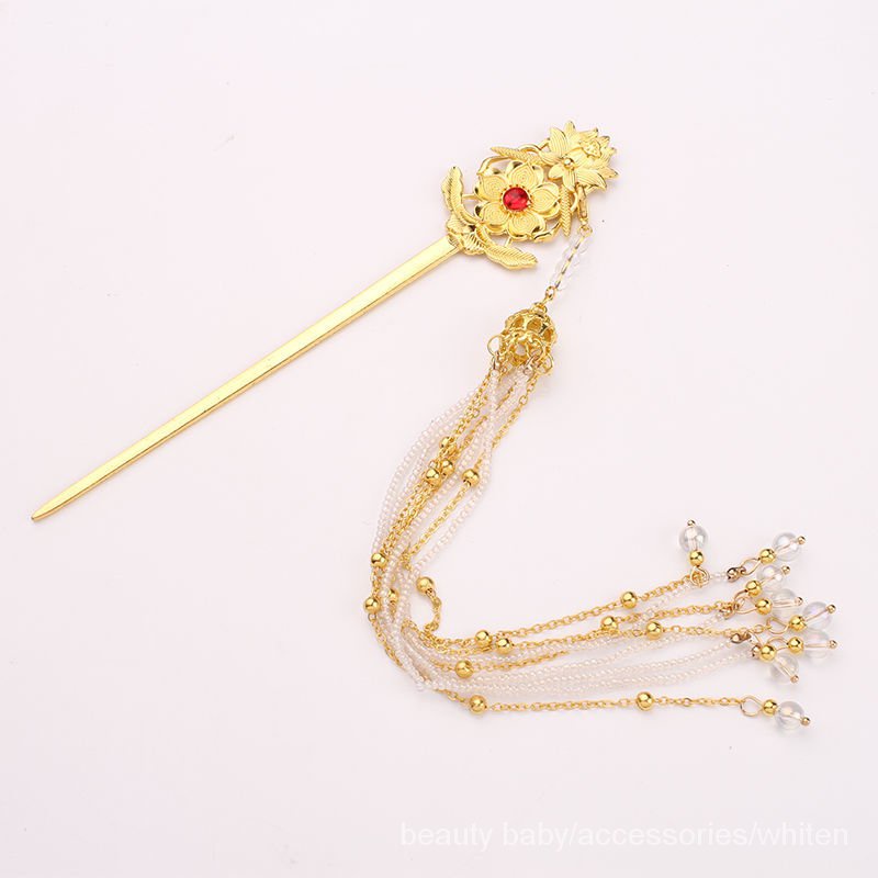 Trâm cài tóc phối tua rua phong cách cổ điển Trung Hoa thời trang