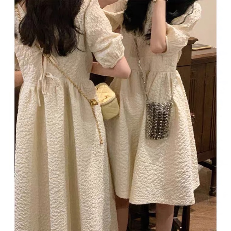 Váy baby doll  nơ lưng bigsize ulzzang order