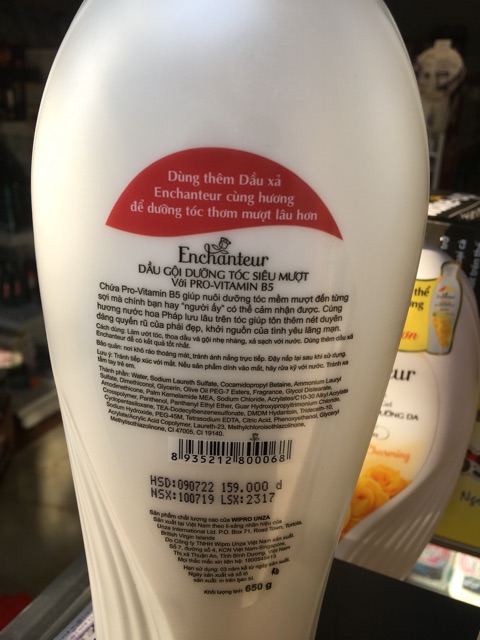 DẦU GỘI DƯỠNG TÓC SIÊU MƯỢT ENCHANTEUR 650g