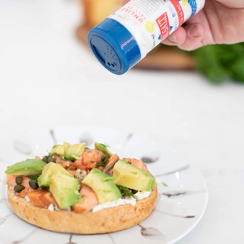 HŨ RẮC MUỐI BIỂN TỰ NHIÊN KHÔNG QUA XỬ LÝ &amp; GLUTEN-FREE Redmond Real Sea Salt - Natural Unrefined, 284g (10oz)