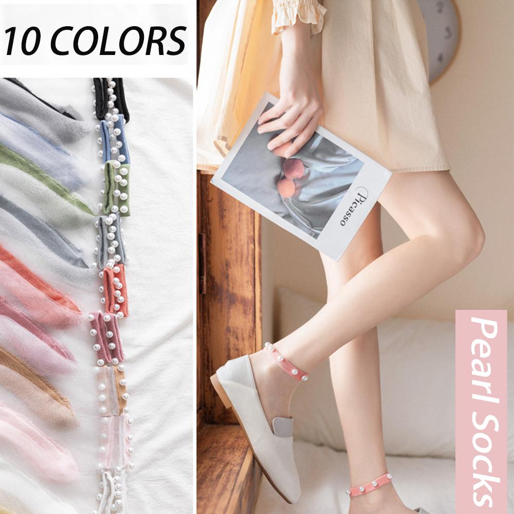 Vớ Lưới Cotton Nylon Phối Ren Thoáng Khí