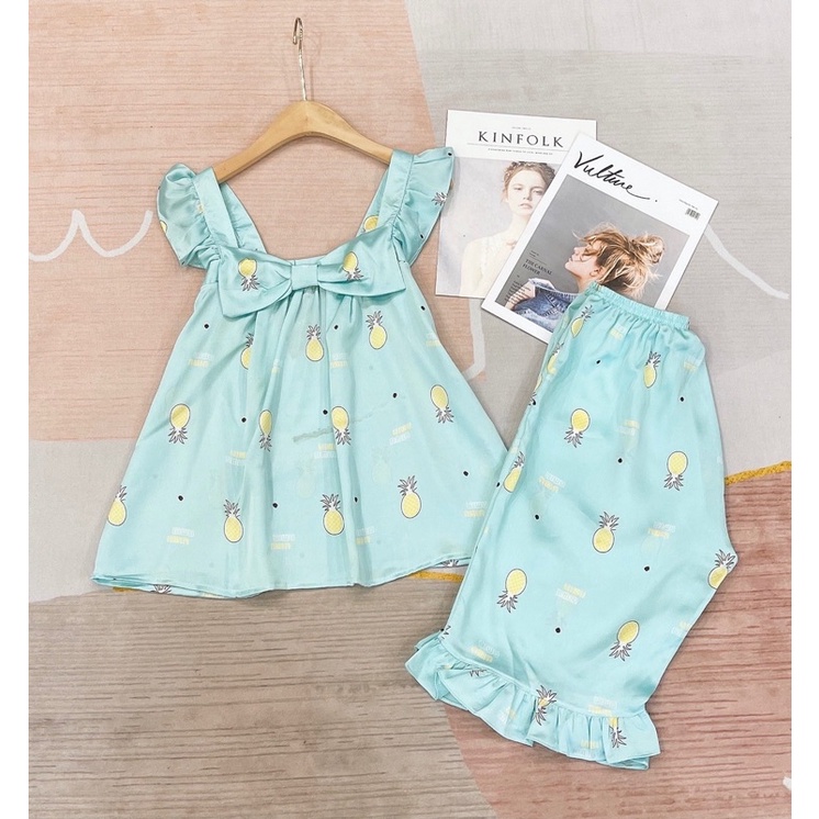 Bộ lụa quần lửng