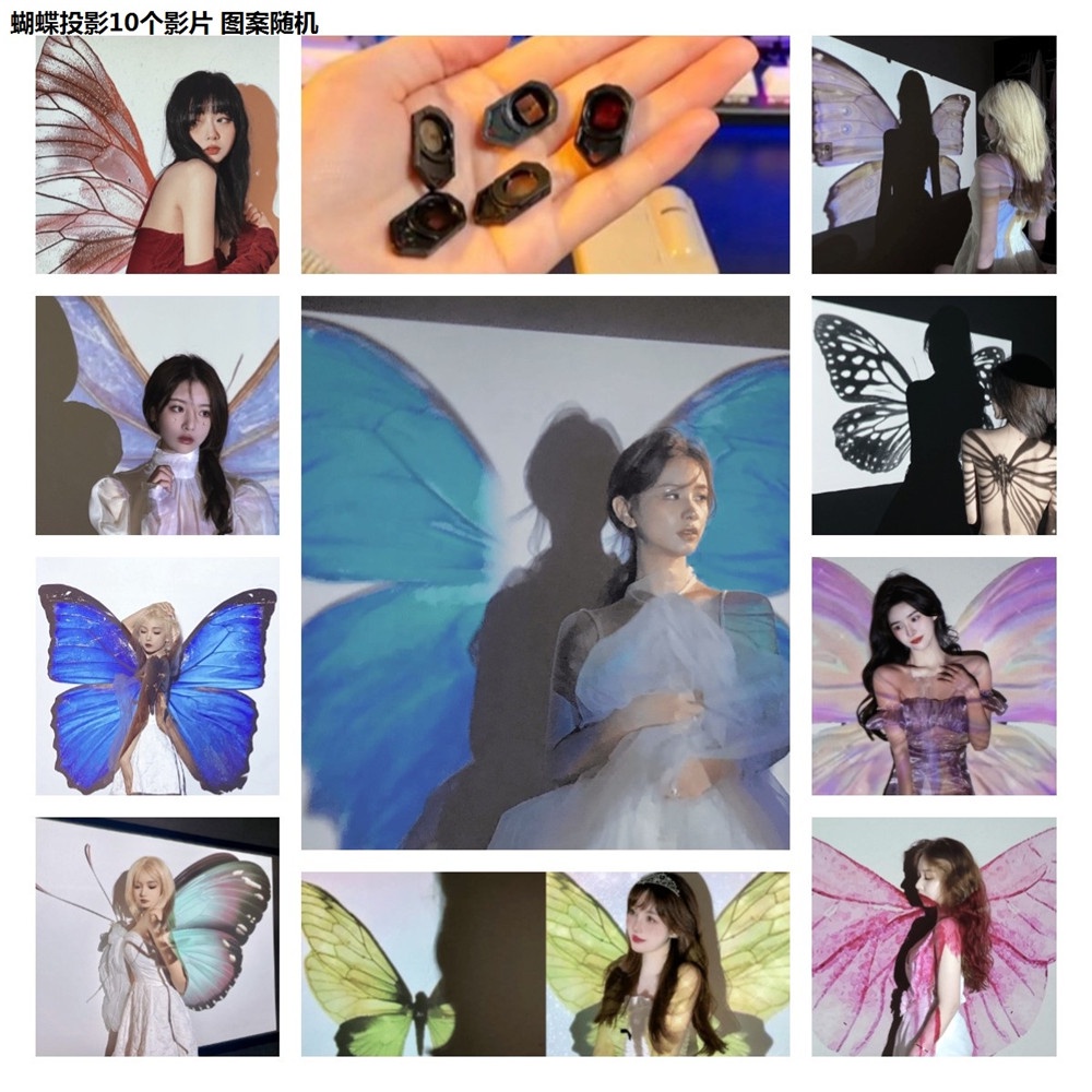 Đèn Chiếu Hình Bướm mini Phong Cách halloween Dùng Trang Trí Nhà Cửa