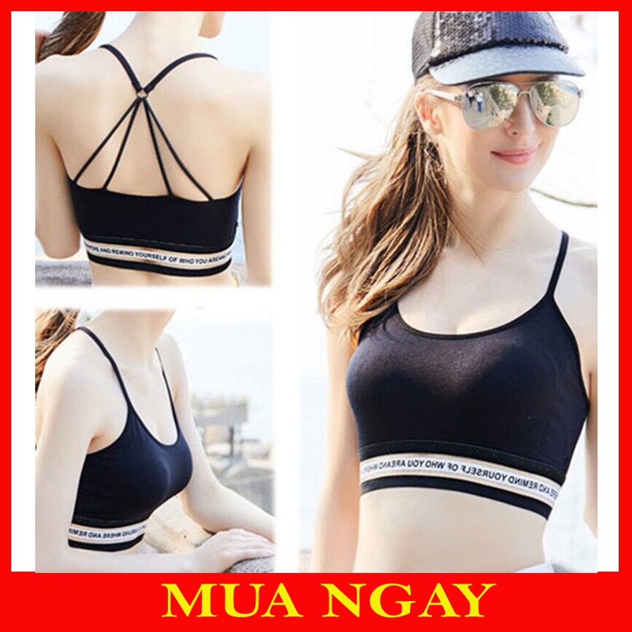 Áo Bra Gym Viền Chữ Thể Thao BR15