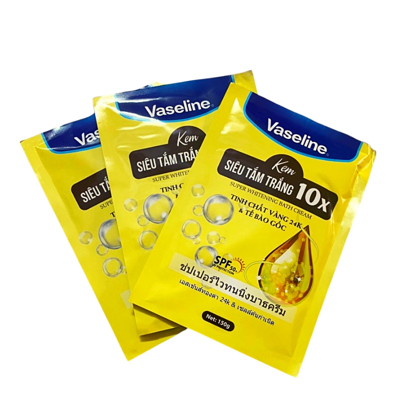 gói tắm trắng vaseline tắm nhanh bật tone trắng sau 20p