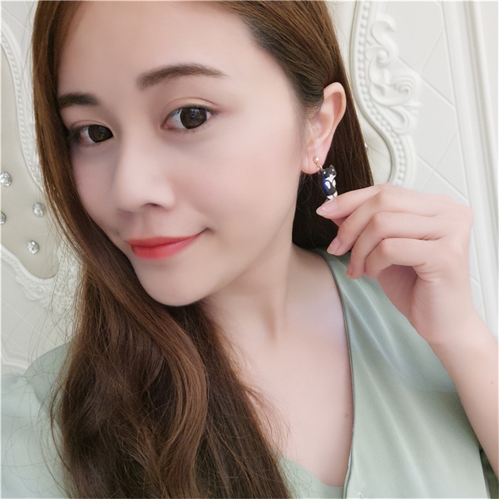 Bông Tai Móc Hình Mèo Dễ Thương Hoạt Hình