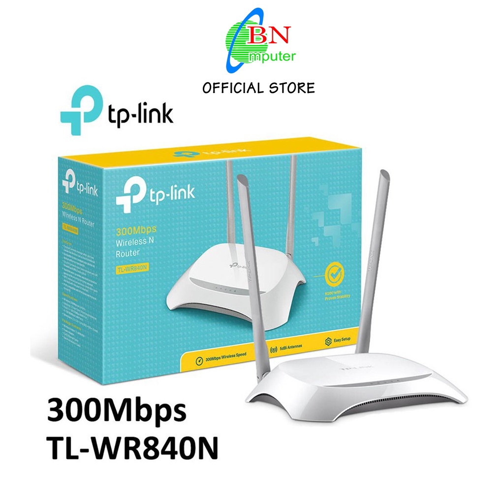 Bộ Thu Phát Wifi TP-Link TL-WR840N 2 Râu - Hàng Chính Hãng Tako