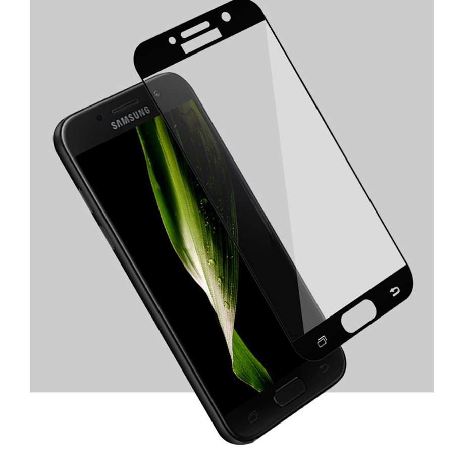 Kính cường lực Samsung A710/ A7 (2016) FULL MÀN màu đen 9D cao cấp, tặng giấy lau màn hình