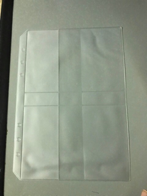 Túi pvc cho sổ còng planner, A5/A6, loại 3-4 ngăn