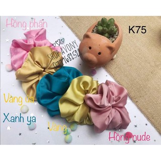 cột tóc vải Scrunchies HOT vải lụa mềm