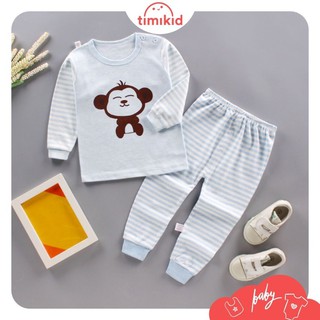 Bộ thun dài tay - bộ quần áo dài tay cho bé ms cm08