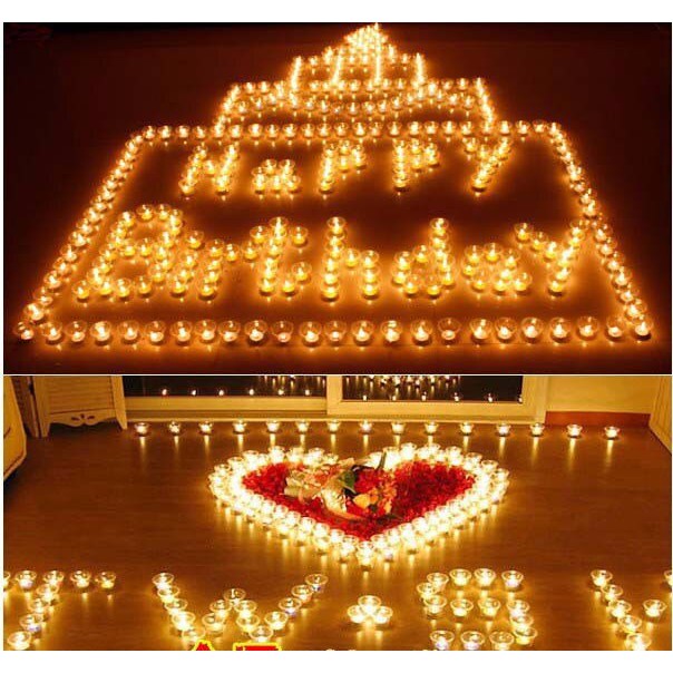 Nến Happy Birthday Cắm Bánh Sinh Nhật, Nến Tealight Trang Trí Sự Kiện.