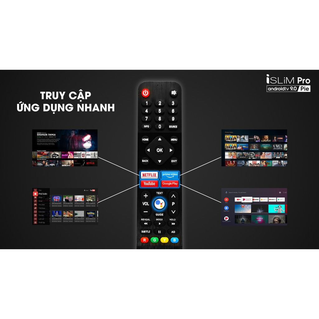 Smart TV iSLIM PRO 43”- 43S51 (Android 9.0 Pie – 2020)