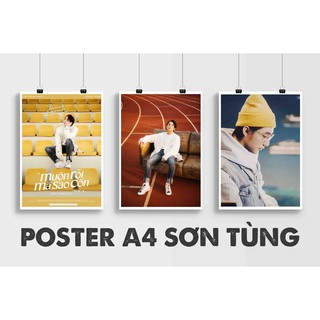 Poster Sơn Tùng A4 ép nhựa Muộn rồi mà sao còn