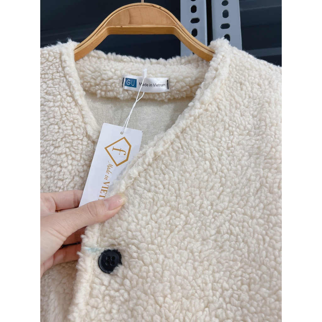 Áo Cadigan Lông siêu dày-6C8T