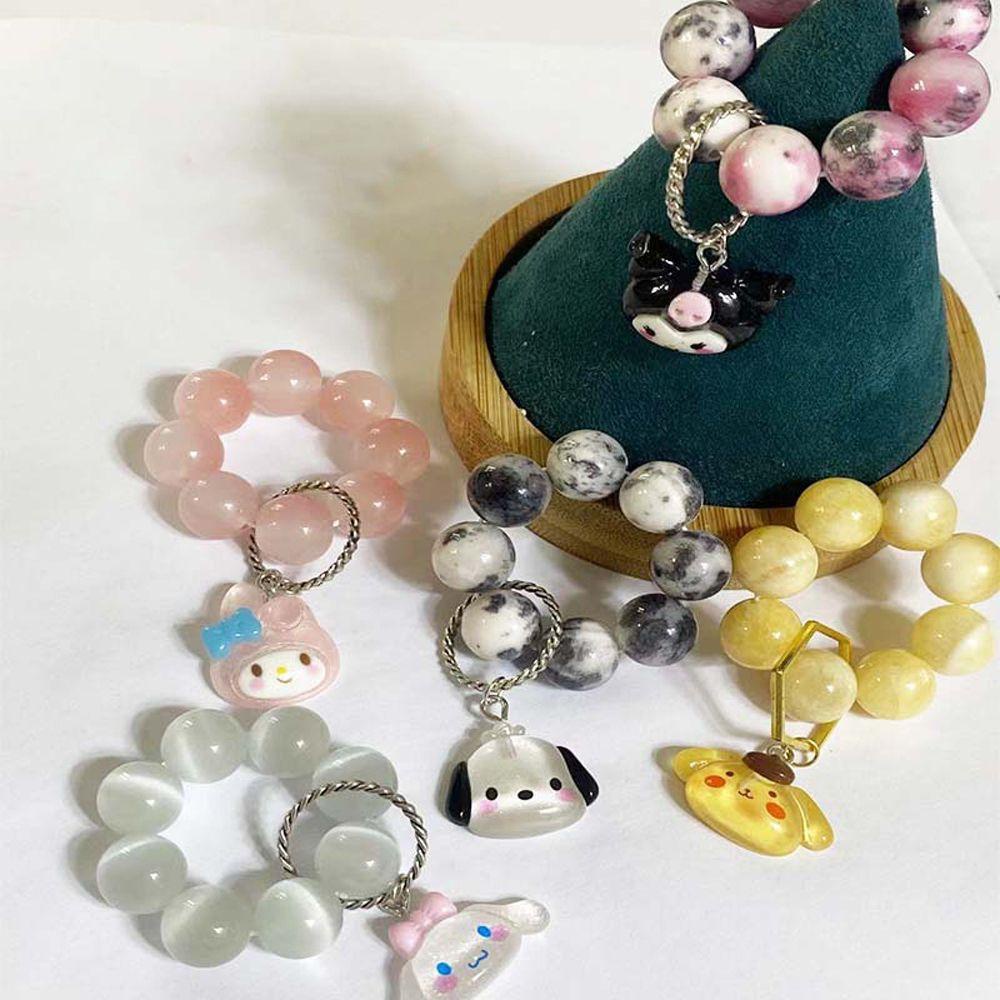 Vòng Tay Chuỗi Hạt Phong Cách Vintage Dễ Thương|Nhẫn Thiết Kế Đơn Giản Thời Trang Cá Tính