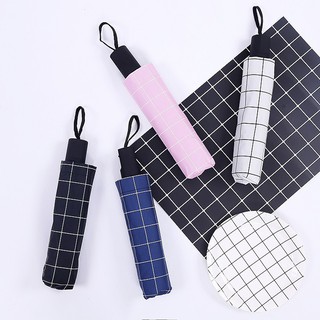 Combo 10 cái ô kẻ caro đen trắng