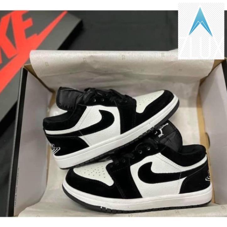🤖 Giày Sneaker Nam Nữ Ulzzang Giá Rẻ,Giày Nike Air Jordan Panda Cổ Thấp Bản Da Nỉ Đi Học Đi Chơi ! 🤖