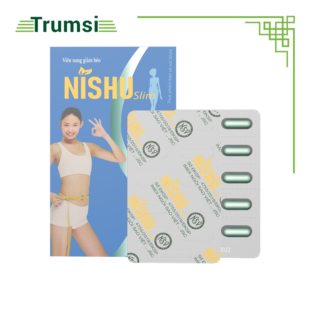 Giảm cân cấp tốc Nishu Slim giúp giảm cân nhanh, giảm cân an toàn hiệu quả cho người có cơ địa khó (20 viên)