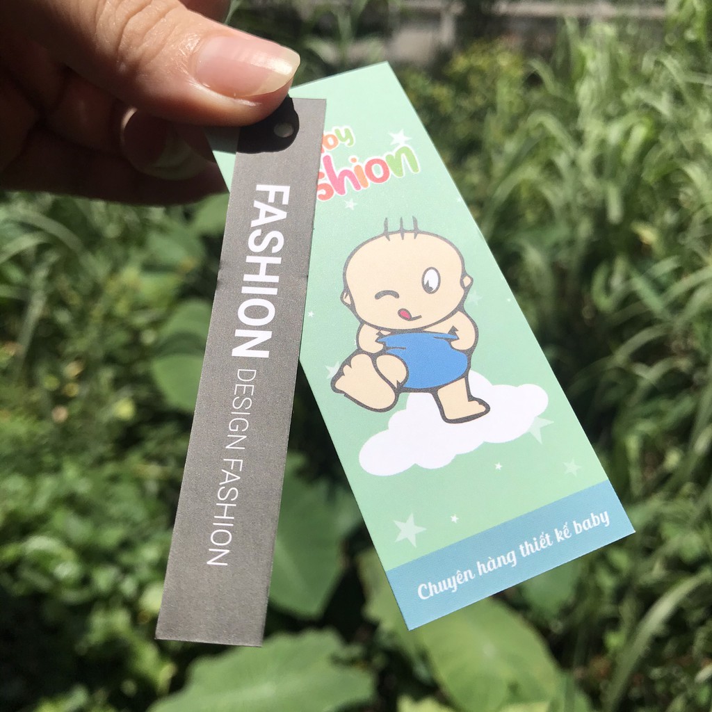NHÃN MÁC TAG QUẦN ÁO - Set 100 bộ