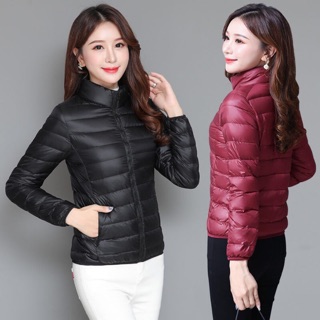 áo phao lông vũ mẩu không có mủ
